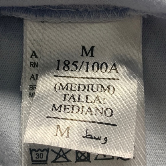 SOLD GRAILED ALL SAINTS Brace Slim Fit Sky Blue  100% Cotton Men’s Polo Shirt - Picture 10 of 11